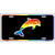 Dolphin Metal Novelty License Plate