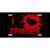 I Love Zombies Novelty Metal License Plate