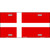 Denmark Flag Metal Novelty License Plate
