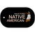 Native American Novelty Metal Dog Tag Necklace DT-3828