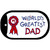 Worlds Greatest Dad Novelty Metal Dog Tag Necklace DT-403