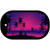 Sunset Purple Novelty Metal Dog Tag Necklace DT-7870