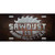 Sawdust is Man Glitter Novelty Metal License Plate
