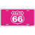 US Route 66 Pink Novelty Metal License Plate