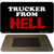 Trucker from Hell Novelty Metal Magnet M-1121