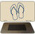 Flip Flops Novelty Metal Magnet M-1178