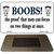 Boobs Proof Novelty Metal Magnet M-1845