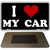 I Love My Car Novelty Metal Magnet M-234