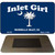 Inlet Girl Blue Flag Novelty Metal Magnet M-8762