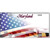 Maryland with American Flag Novelty Metal License Plate LP-12434