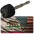 California/American Flag Novelty Metal Key Chain KC-12384