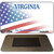 Virginia with American Flag Novelty Metal Magnet M-12375