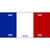 France Flag Metal Novelty License Plate