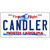 Candler North Carolina Novelty Metal License Plate