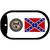 Confederate Flag Mississippi Seal Novelty Metal Dog Tag Necklace DT-10881