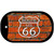 Route 66 Orange Brick Wall Novelty Metal Dog Tag Necklace DT-11461