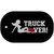Truck Lover Girl Novelty Metal Dog Tag Necklace DT-353