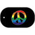 Peace Rainbow Novelty Metal Dog Tag Necklace DT-4748