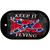 Confederate Keep It Flying Novelty Metal Dog Tag Necklace DT-7999