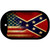 American Confederate Flag Novelty Metal Dog Tag Necklace DT-8230