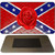Confederate Flag With Red Rose Novelty Metal Magnet M-11689