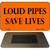 Loud Pipes Save Lives Novelty Metal Magnet M-2008