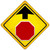 Stop Sign Ahead Novelty Metal Crossing Sign