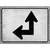 Left and Up Arrow Novelty Metal Parking Sign