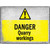 Danger Quarry Workings Novelty Metal Parking Sign