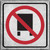 No Trucks Novelty Metal Square Sign SQ-732