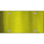 Yellow Metallic Solid Metal Novelty License Plate