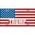 Trump American Flag Novelty Metal License Plate