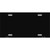 Black Metallic Solid Metal Novelty License Plate