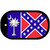 South Carolina Confederate Flag Novelty Metal Dog Tag Necklace DT-12489