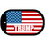 Trump American Flag Novelty Metal Dog Tag Necklace DT-12519