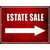 Estate Sale Right Novelty Metal Parking Sign