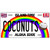 Coconuts Hawaii Novelty Metal License Plate