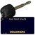 Delaware State Blank Novelty Metal Key Chain KC-2223