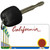 California State Blank Novelty Metal Key Chain KC-4513