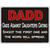 Dadd Against Daughters Dating Metal Novelty Parking Sign