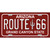 Route 66 Arizona Red Novelty Metal License Plate
