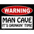 Man Cave Its Drinkin Time Metal Novelty Parking Sign