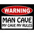 Man Cave My Cave My Rules Metal Novelty Parking Sign