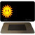 Sun Smiley Offset Novelty Metal Magnet M-3864