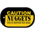 Caution Nuggets Fan Area Novelty Metal Dog Tag Necklace DT-2599