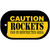 Caution Rockets Fan Area Novelty Metal Dog Tag Necklace DT-2602