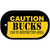 Caution Bucks Fan Area Novelty Metal Dog Tag Necklace DT-2608