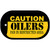 Caution Oilers Fan Area Novelty Metal Dog Tag Necklace DT-2676