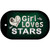 This Girl Loves Her Stars Novelty Metal Dog Tag Necklace DT-8466