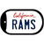 Rams California Novelty Metal Dog Tag Necklace DT-2050